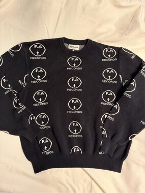 Fucking Awesome FA all over print black sweater XL